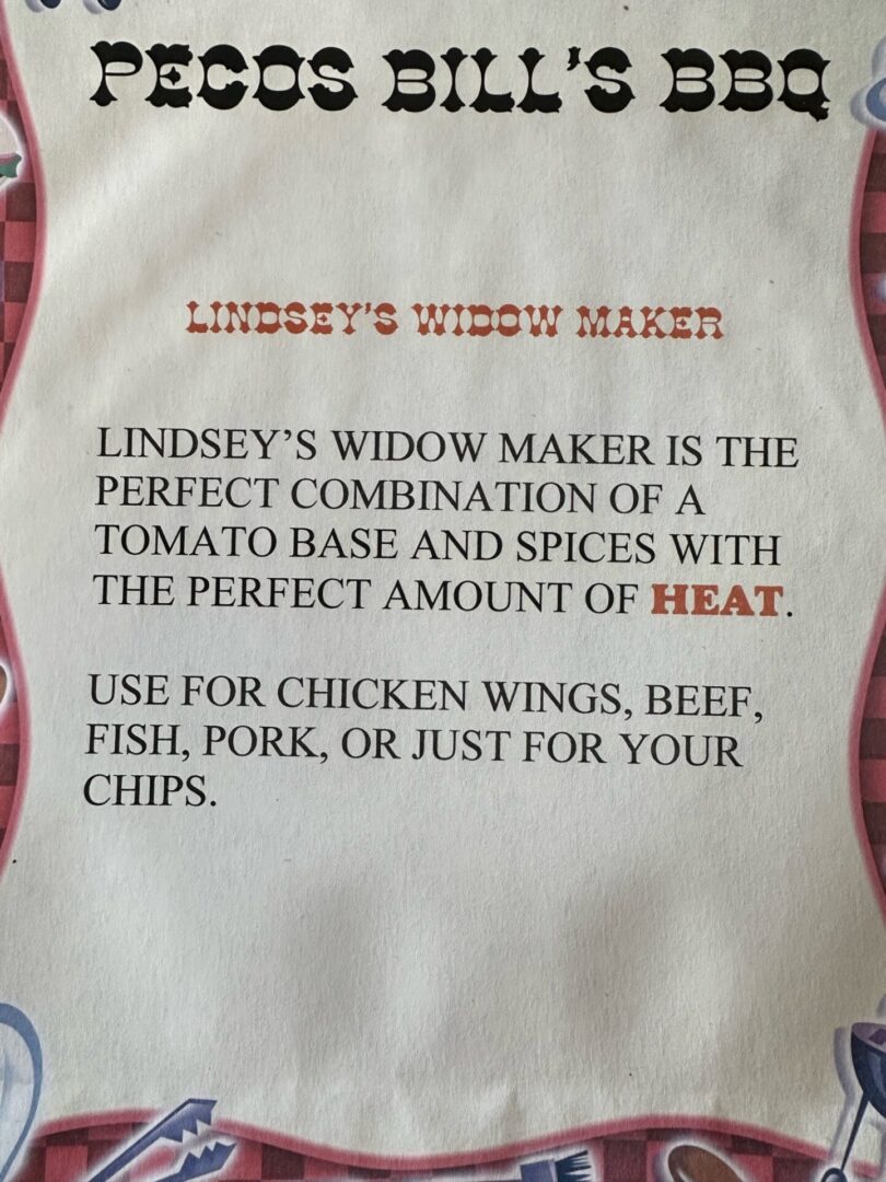 The Widow Maker label